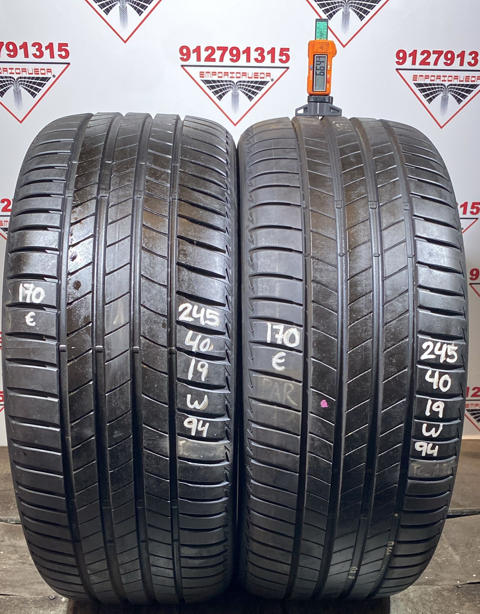 BRIDGESTONE TURANZA USADO  245/40 R19 94 W